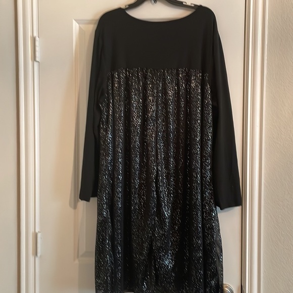 Women’s Long Sleeve Black Sparkly Dress Plus SZ 4X - Picture 7 of 7